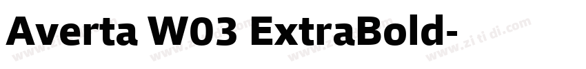 Averta W03 ExtraBold字体转换 Averta W03 ExtraBold字体转换